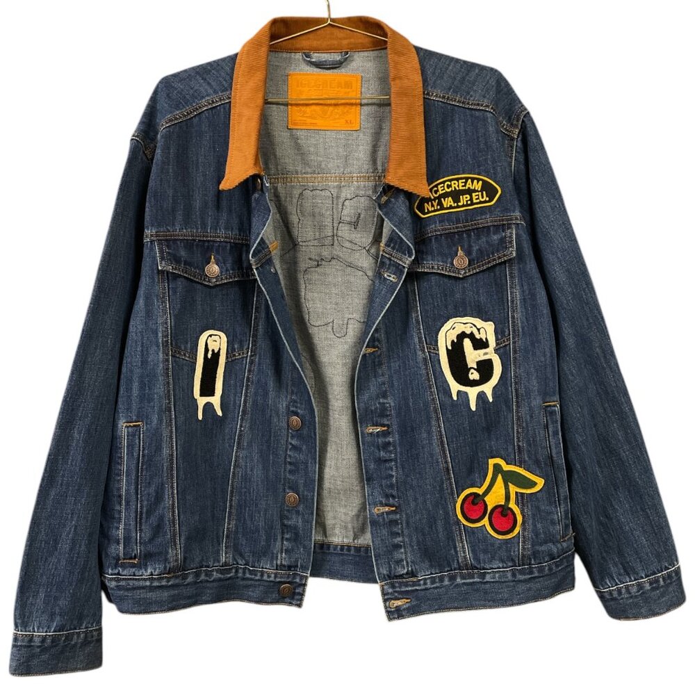 Ice Cream Glass Denim Jacket XL